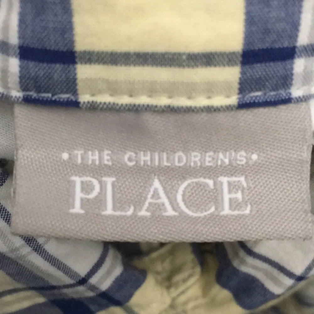 Infant Boys’ The Children’s Place Plaid Shirt Snap-crotch One-piece (9-12 months